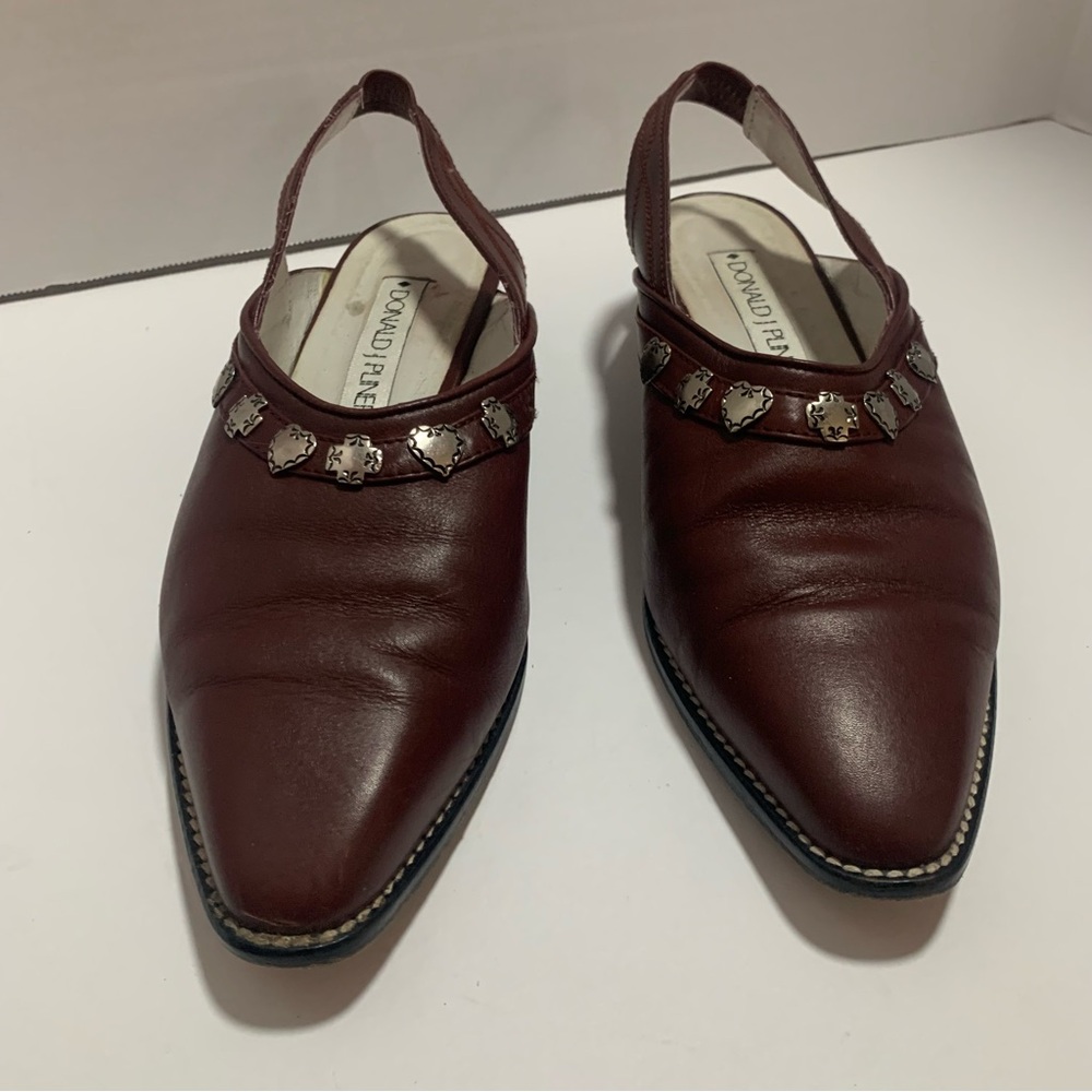 Donald J Pliner western low heel with sling back shoes